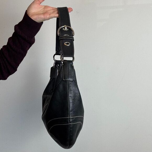 Coach Vintage Y2K Soho Black Leather Hobo Bag - Picture 3 of 6